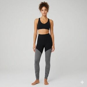 Alo Yoga High-Waist Goddess Legging Black Anthracite Heather XS W5434R